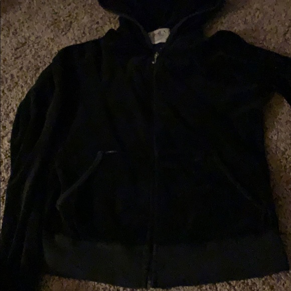 Black Velvet Juicy Couture Track Jacket - Picture 1 of 1